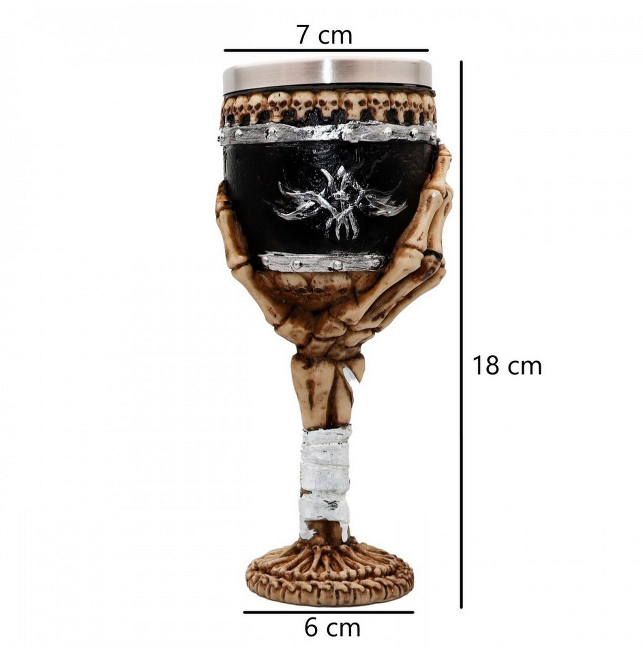 Copa Calavera Mano Vikingos